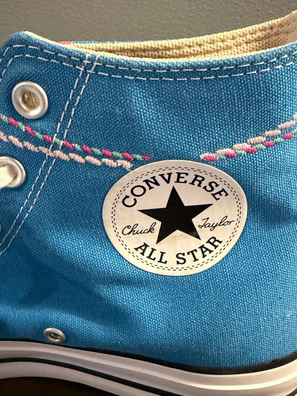 Chuck Taylor All Star Lift Kidult Women Converse Dial up Blue High-Top Sneakers - Picture 10 of 14